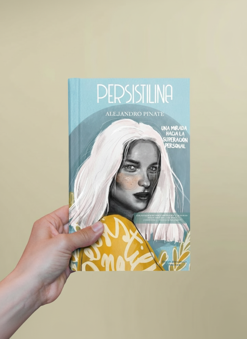 Libro Persistilina en mano — guía de crecimiento personal