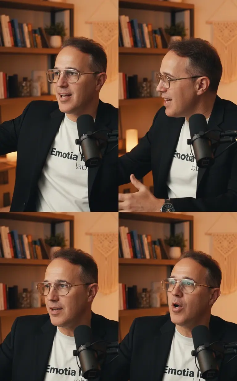 Alejandro Pinate durante entrevista en podcast de Emotia Labs